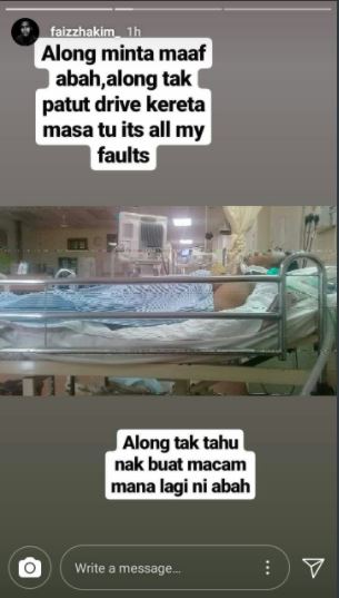 along minta maaf abah, along tak patut drive kereta masa tu