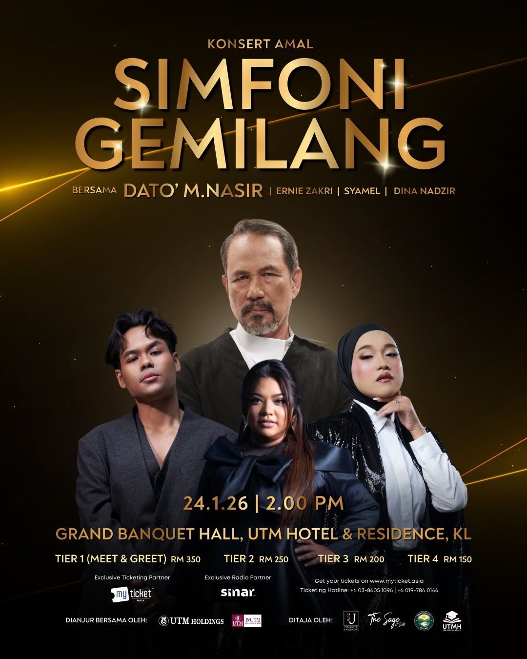 peraduan sinar | konsert amal simfoni gemilang