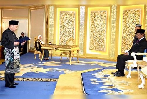 hajiji sworn in as sabah cm