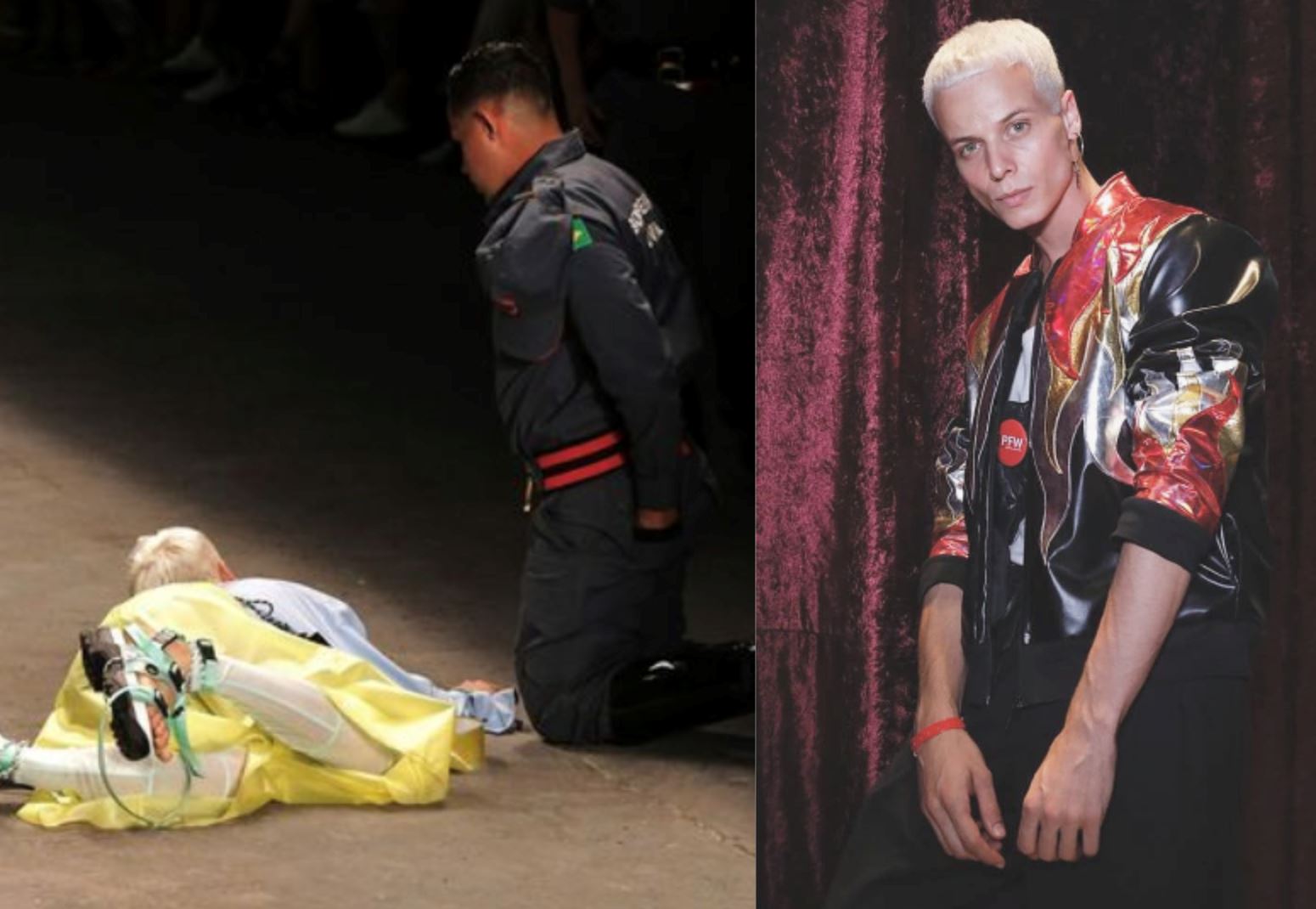 insiden model jatuh pentas masa catwalk, tak sangka ada yang meninggal dunia