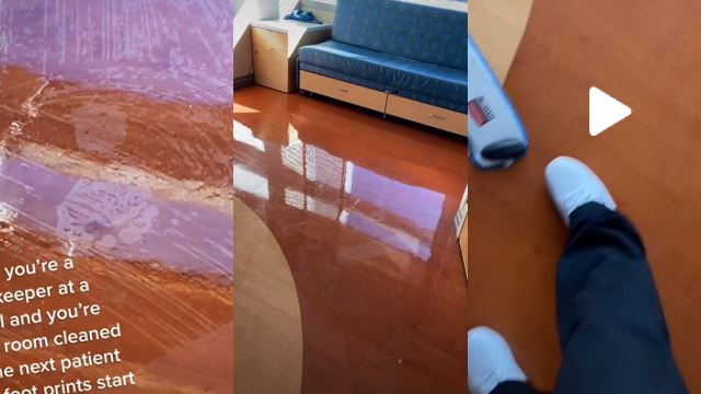 Pekerja Takut Lihat Kesan Tapak Kaki Aneh Muncul Pada Lantai Baru Mop
