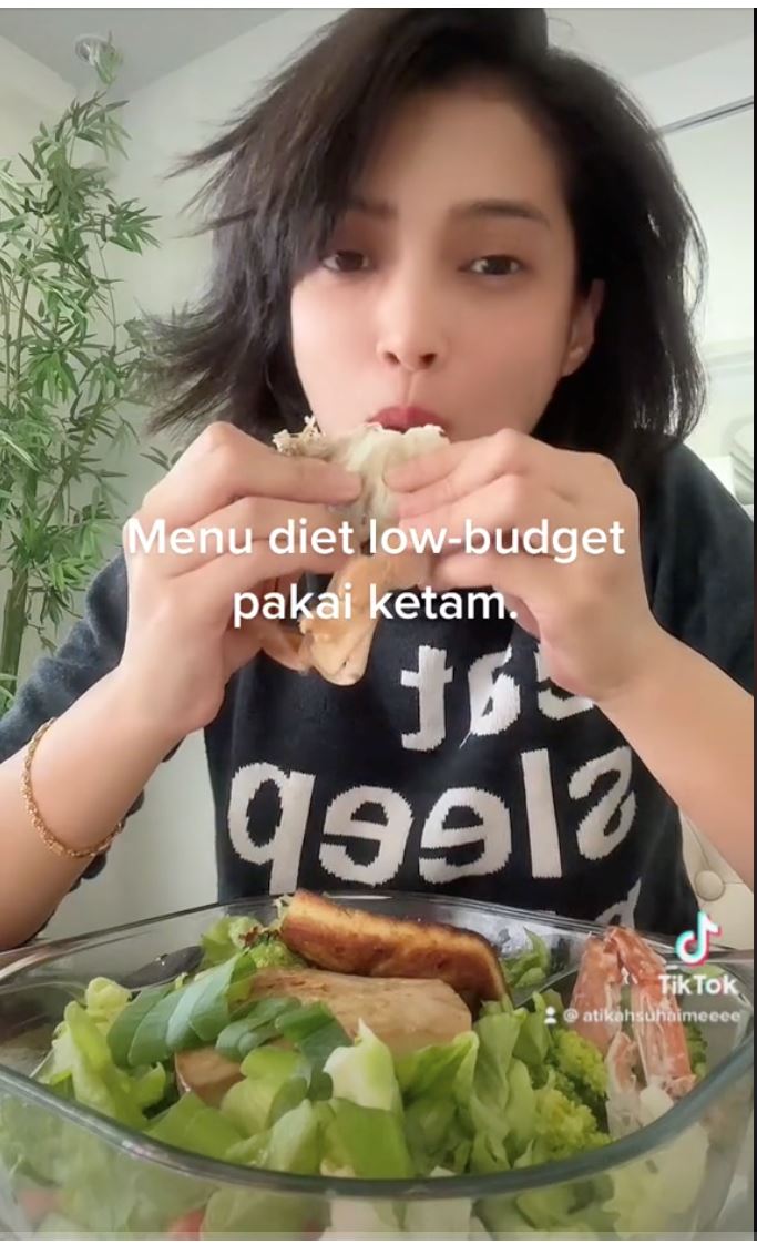 rajin beri tips kurus di tiktok, atikah suhaime beri inspirasi kepada peminat