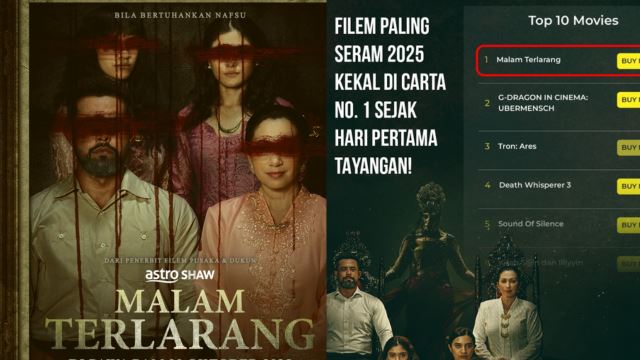 ‘Malam Terlarang’ Kekal No.1 Di Carta GSC! Dinobat Sebagai Filem Seram 2025