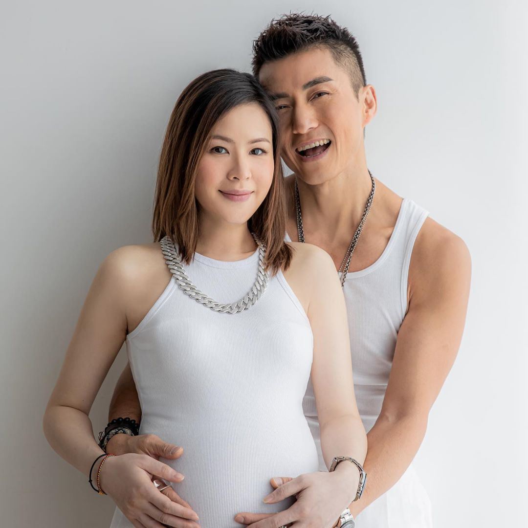 【多图】陈山聪太太晒大肚写真照！抚摸肚子画面感超幸福！