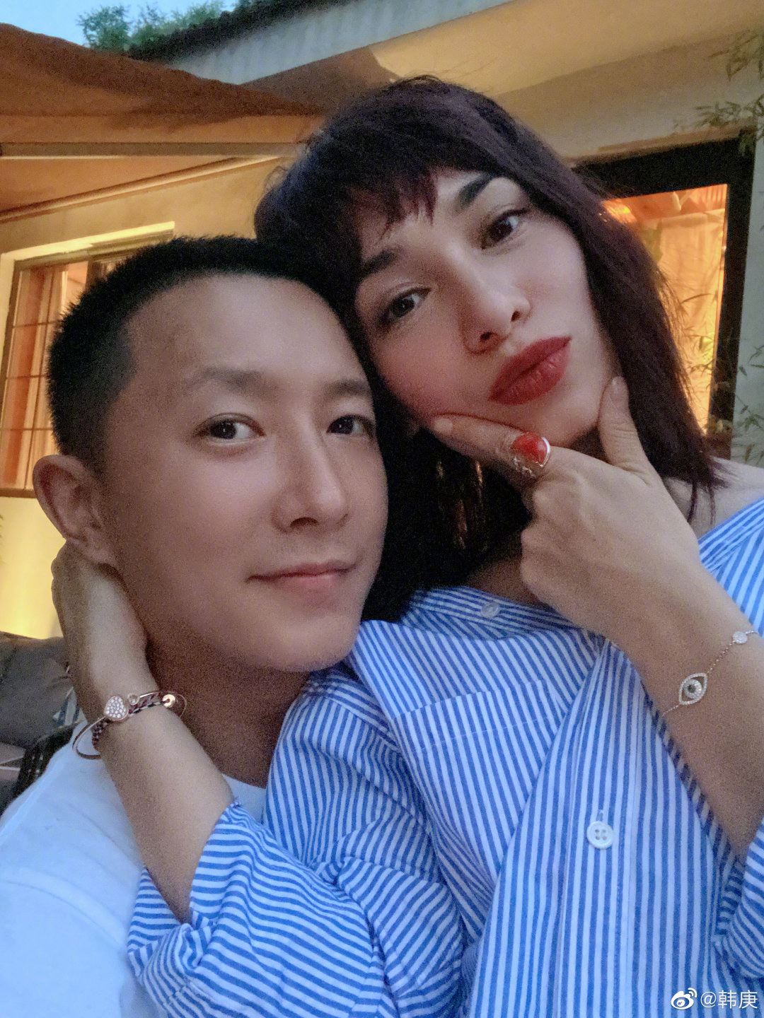 超恩爱！韩庚为卢靖姗庆生大告白：我的爱人生日快乐！