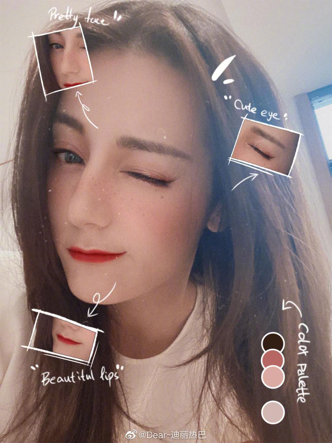 【多图】迪丽热巴派7千万粉丝福利，晒18张自拍大玩滤镜！