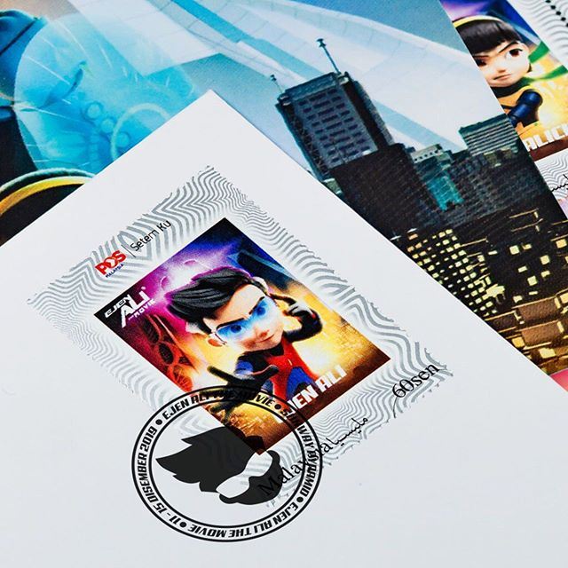 ejen ali was in a film, now he’s on stamps!