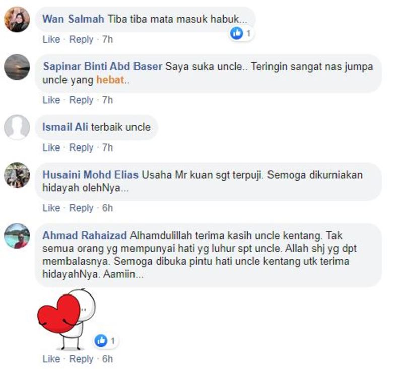 uncle kentang’s true act of kindness      