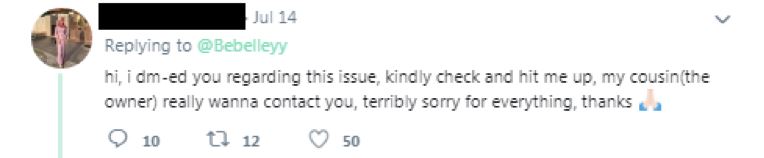 customer asks for cutleries, burger stall tells customer to wash their hands