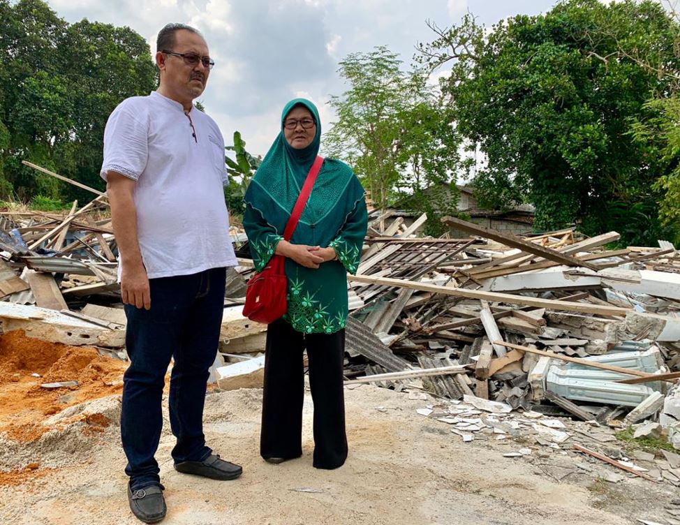widow in johor horrified to find her home mistakenly demolished