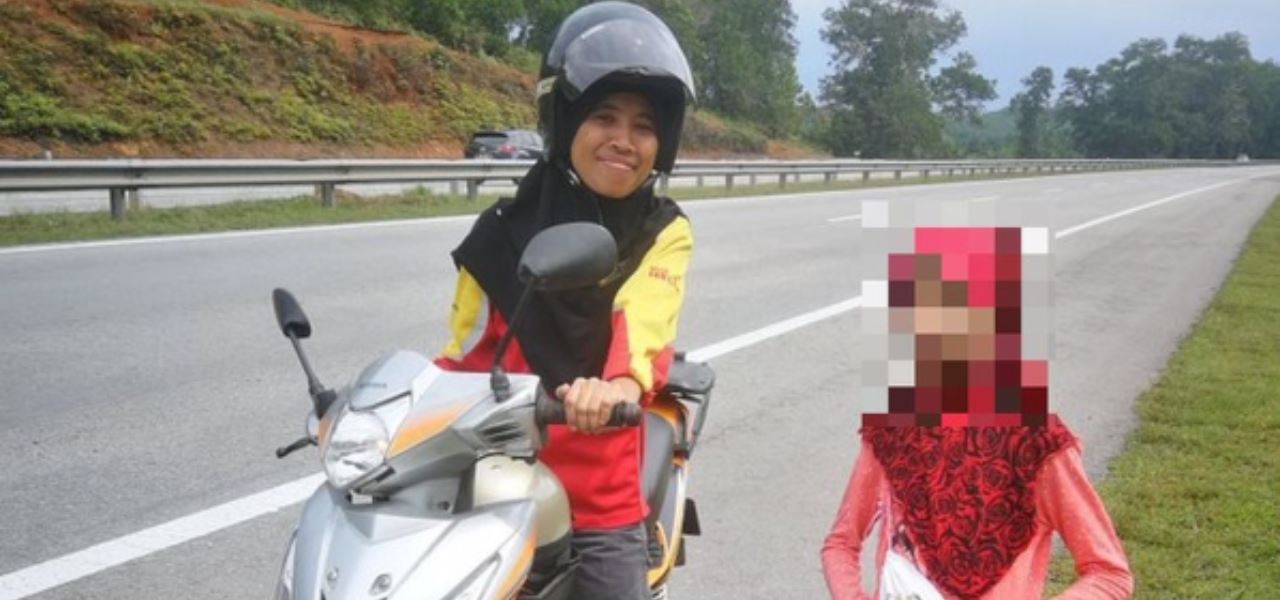 whoops, this mother tertinggal her daughter at the r&r during their balik kampung trip!