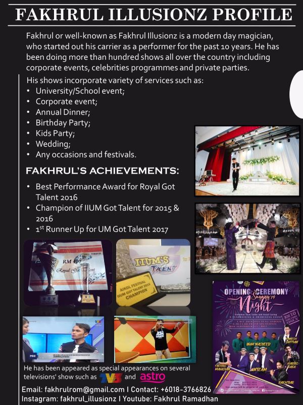 student by day, magician by night