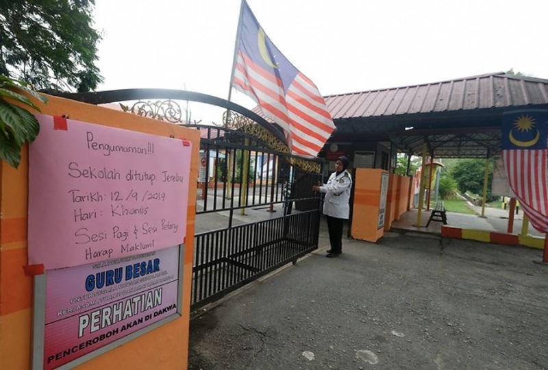 a sign for the haze - literally