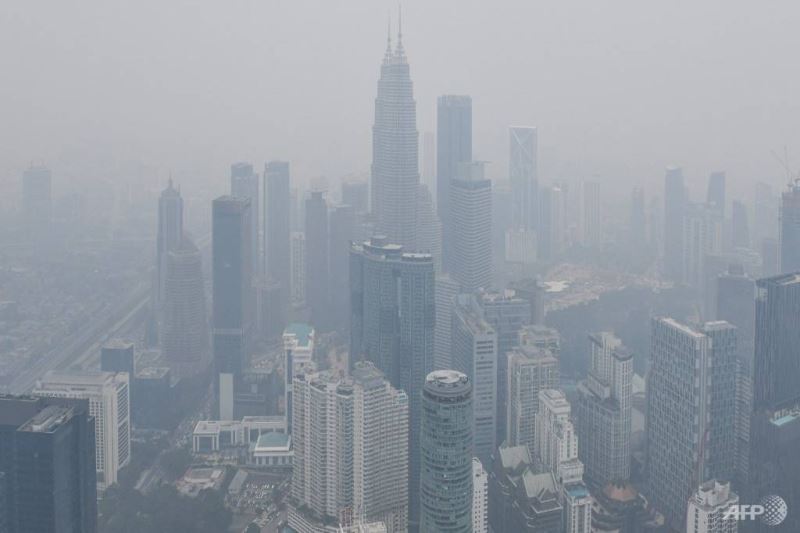 a sign for the haze - literally