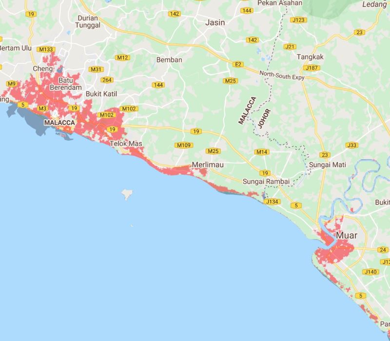 9 malaysian cities will likely go underwater by 2050