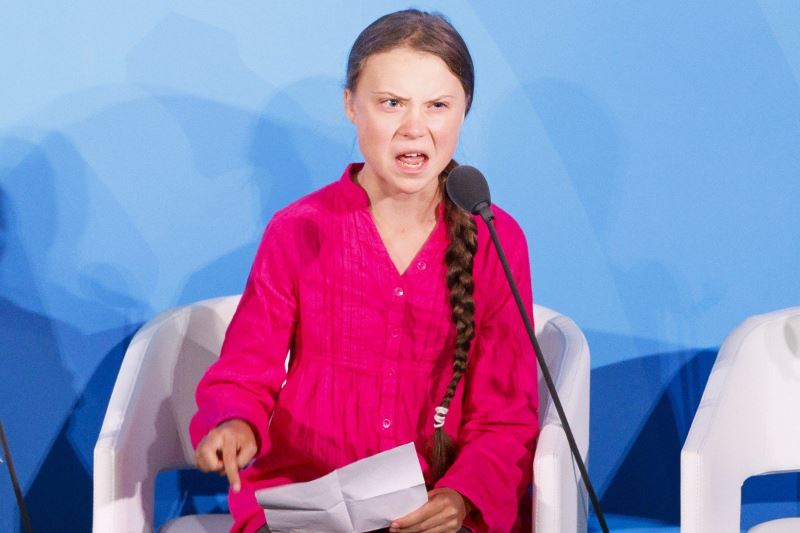 thundering applause for thunberg?