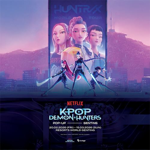 “KPop Demon Hunters” POP-UP Arrives at Genting SkyWorlds Studio Plaza This February