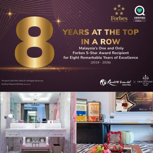 Crockfords at Resorts World Genting Scores 5‑Star Win… For the EIGHTH Year in a Row!