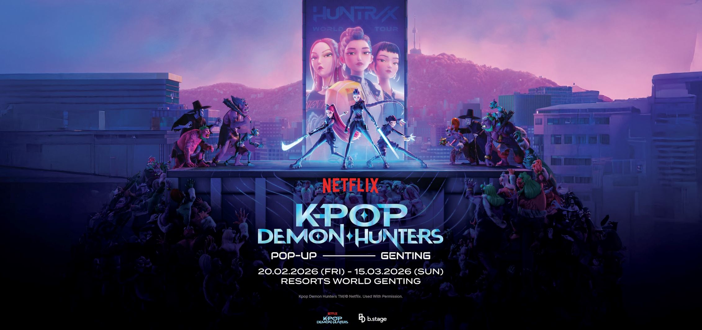 “kpop demon hunters” pop-up arrives at genting skyworlds studio plaza this february