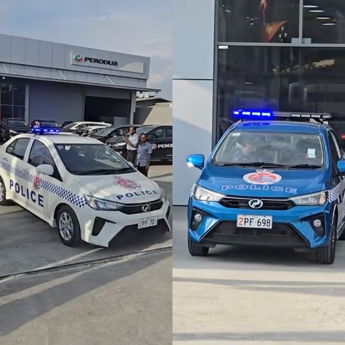 Malaysian-Made Perodua Bezza Spotted Serving as Police Cars in Papua New Guinea