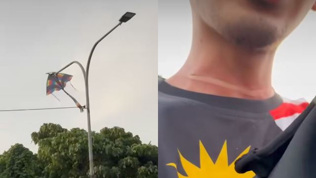 "I Could've Died" Motorcyclist's Neck Slashed by Kite String on MRR2, Sparks Safety Warning