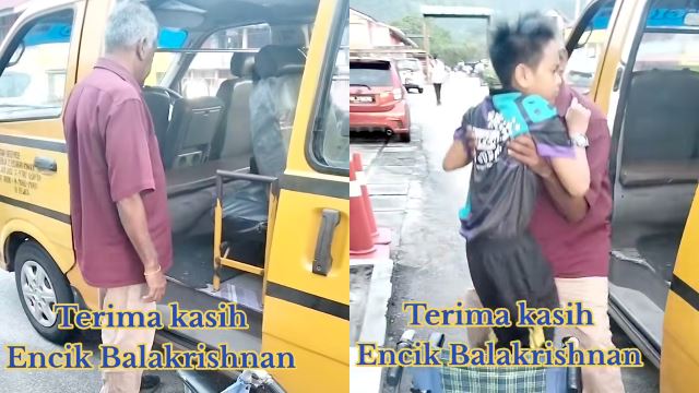 Van Driver Wins Hearts for Carrying Special Needs Student During Daily School Drop-Off