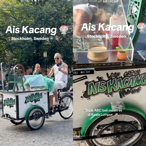 RM28 Ais Kacang Bike Stall Pops Up in Sweden, M'sians Online Amused!