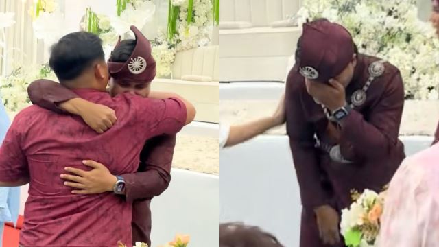 Groom Overwhelmed With Emotion as Friends From Sabah Surprise Him at Wedding After 10 Years