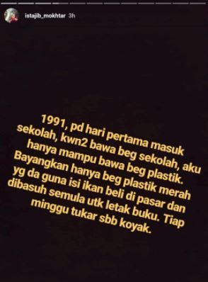 pergi sekolah bawa beg plastik sahaja. kisah inspirasi doktor ini sentuh hati netizen