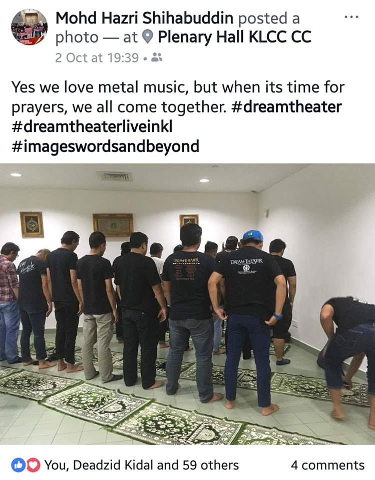 jangan fikir peminat muzik metal tidak solat