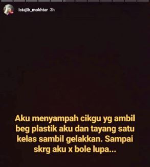 pergi sekolah bawa beg plastik sahaja. kisah inspirasi doktor ini sentuh hati netizen