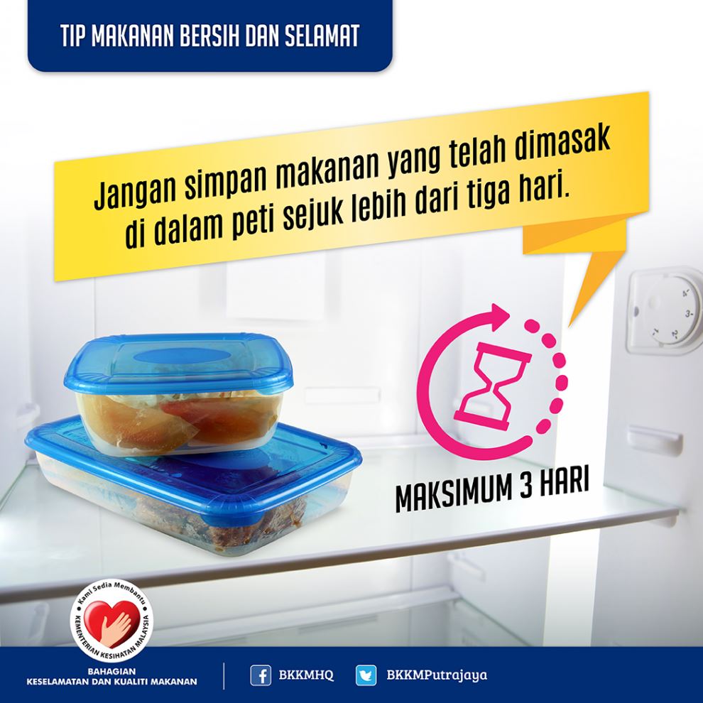 8 tips simpan makanan di dalam peti ais untuk mengelak keracunan