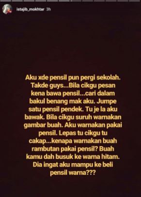 pergi sekolah bawa beg plastik sahaja. kisah inspirasi doktor ini sentuh hati netizen