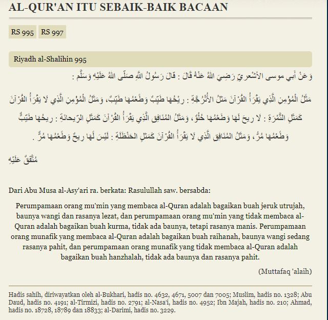 munafiq yang tidak membaca al-quran ibarat hanzolah, tidak berbau rasanya pula pahit