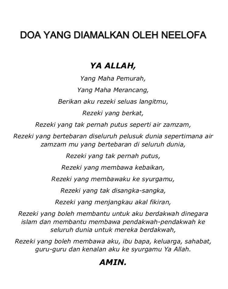 bakal menunaikan haji kali kedua, ini doa yang diamalkan oleh neelofa untuk menjemput rezeki yang melimpah ruah