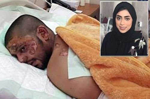 wanita ini guna jubah untuk padam api  dan selamatkan nyawa mangsa terbakar