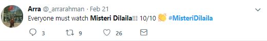 misteri dilaila mendapat pujian dan perbincangan netizen tentang ending yang berbeza