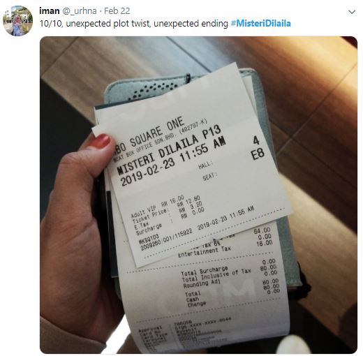 misteri dilaila mendapat pujian dan perbincangan netizen tentang ending yang berbeza