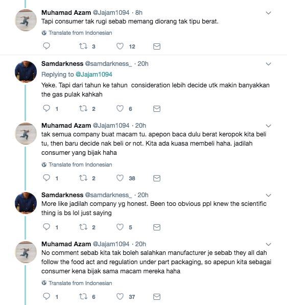 kenapa banyak angin dalam plastik makanan ringan?
