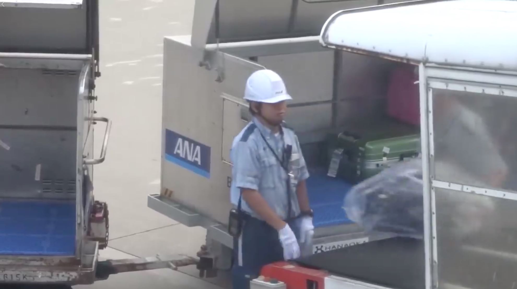 lihat betapa cermatnya orang jepun kendali bagasi di lapangan terbang