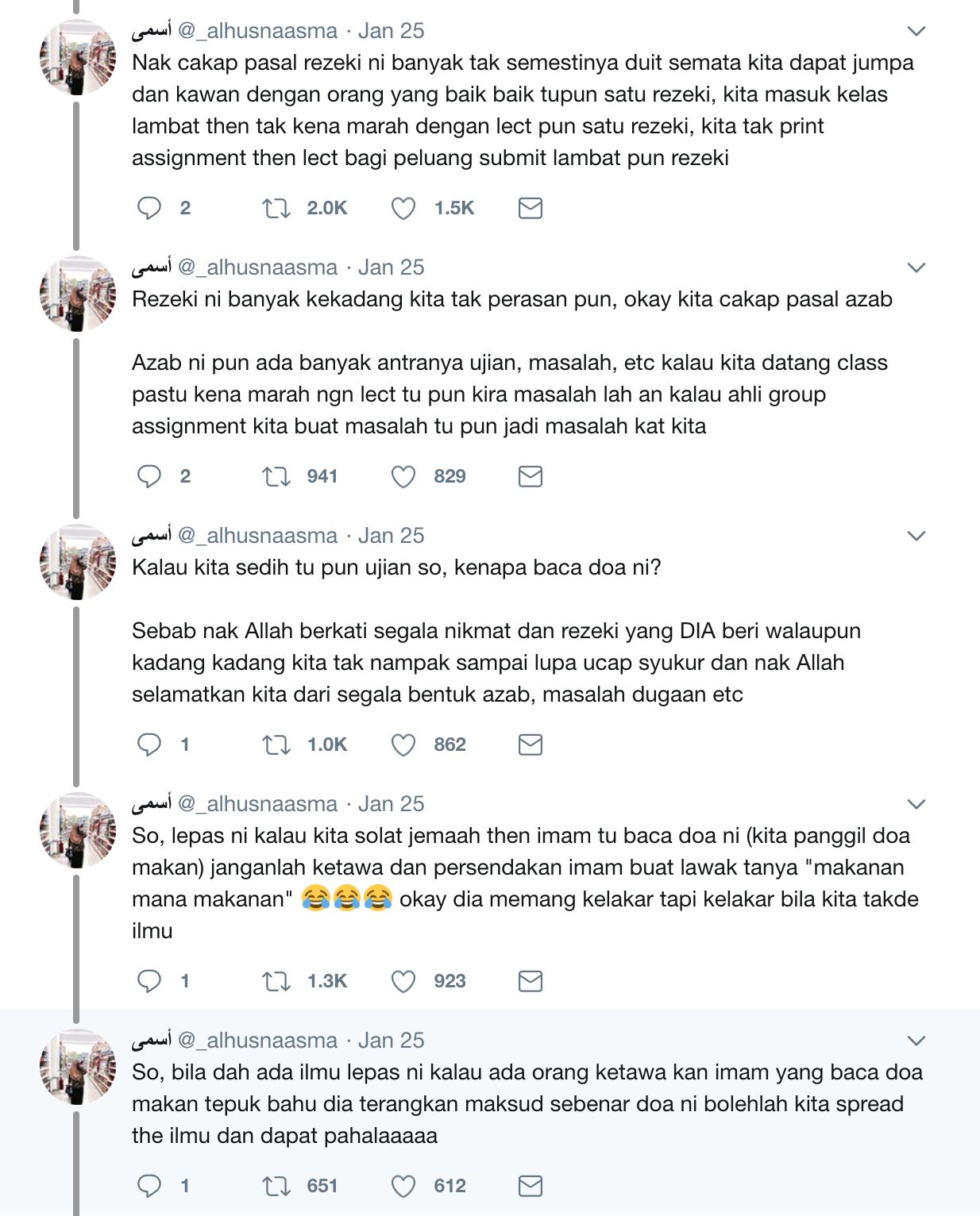 lepas solat tapi baca doa makan?