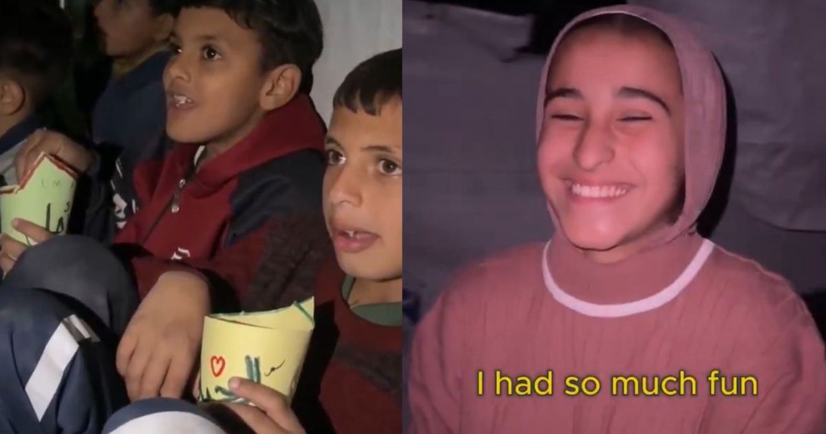 Hanya Dengan Projektor & Popcorn, Mereka Ubah Malam Kanak-Kanak Gaza Jadi Paling Bermakna