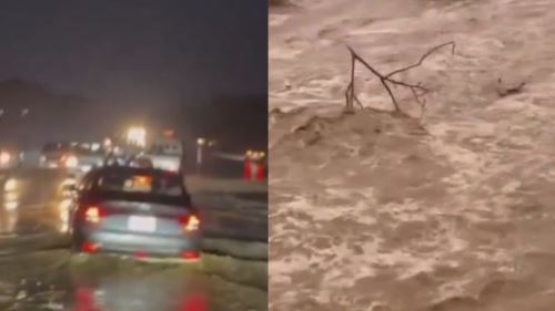 [VIDEO] Banjir Kilat Landa Mekah, Hujan Lebat Menyebabkan Kota Suci Digenangi Air