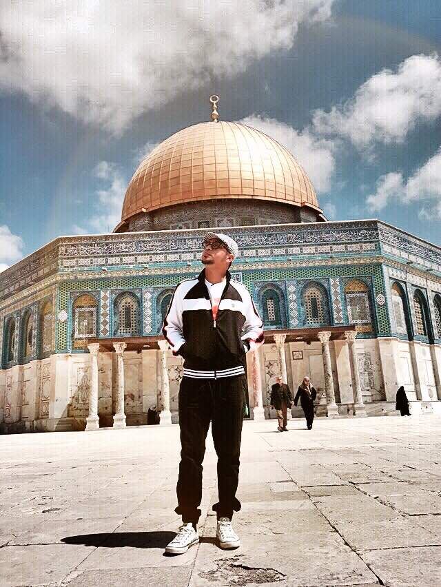 mawi jejakkan diri di masjid al-aqsa