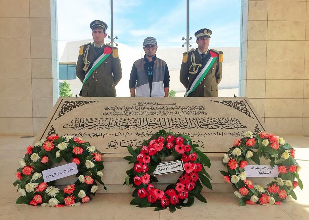 mawi jejakkan diri di masjid al-aqsa