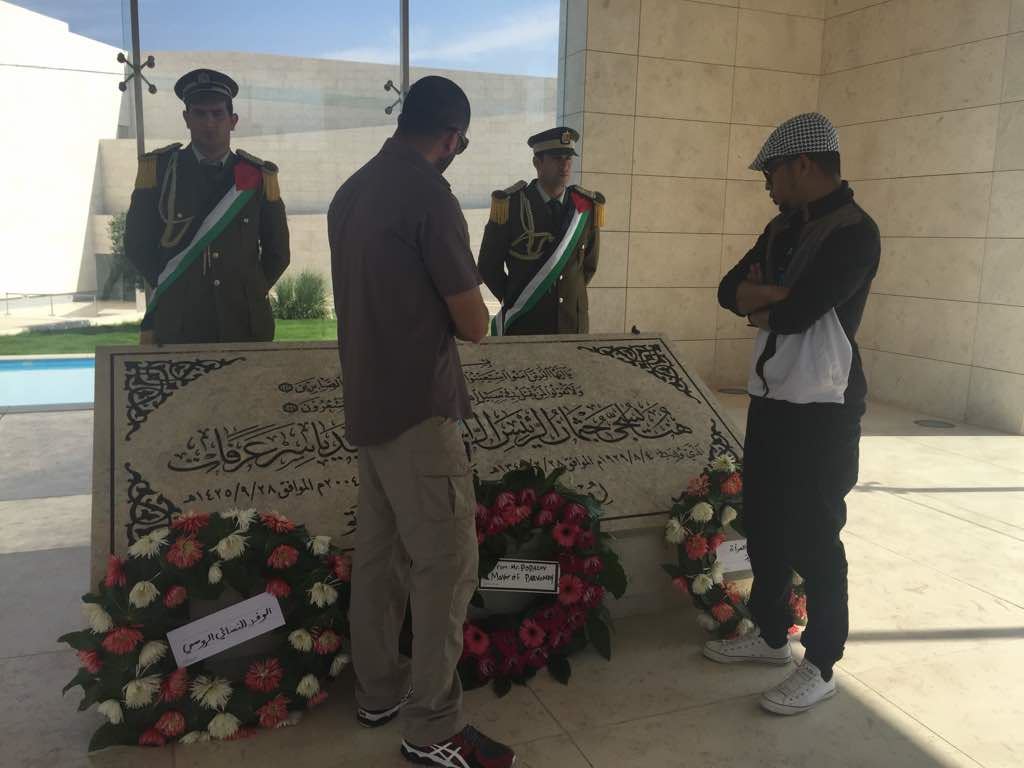 mawi jejakkan diri di masjid al-aqsa