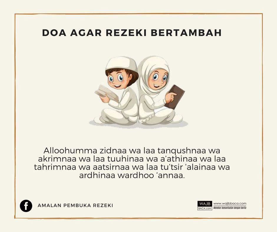 doa agar dikejar-kejar rezeki yang ramai orang belum tahu