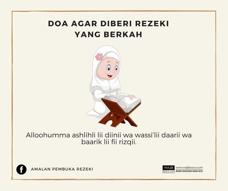 doa agar dikejar-kejar rezeki yang ramai orang belum tahu