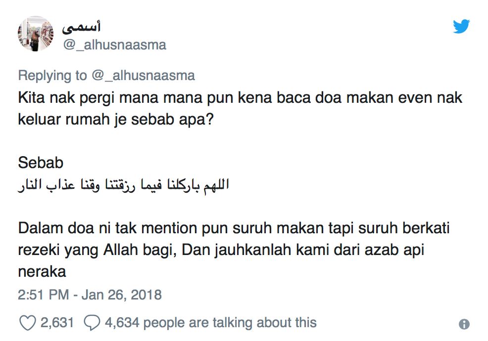 jangan gelak bila imam baca doa makan selepas solat