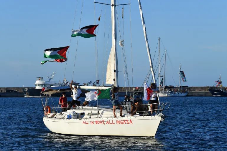 GSF Diintip Lagi, Tiga Dron Misteri Buru Kapal ke Gaza